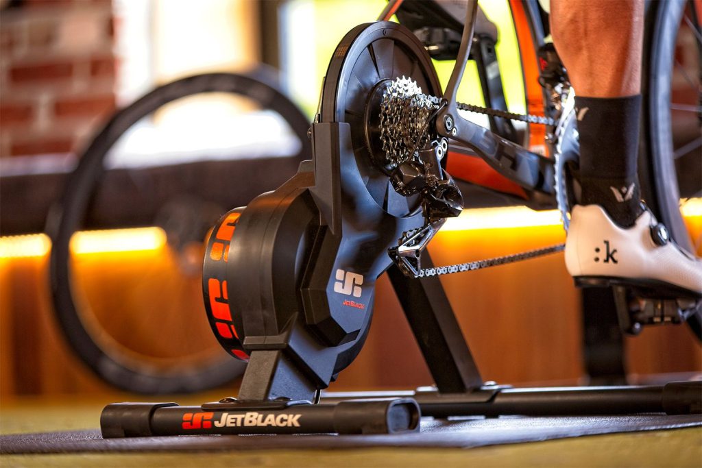 Volt Smart Trianer Rock Solid Stability Indoor Cycle Trainer Jetblack